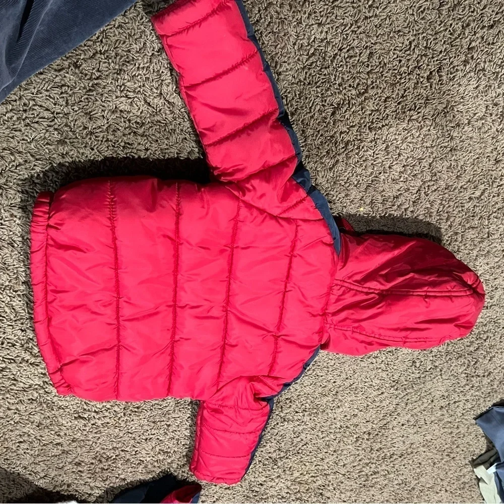 Tommy Hilfiger Red Kids Puffer Jacket